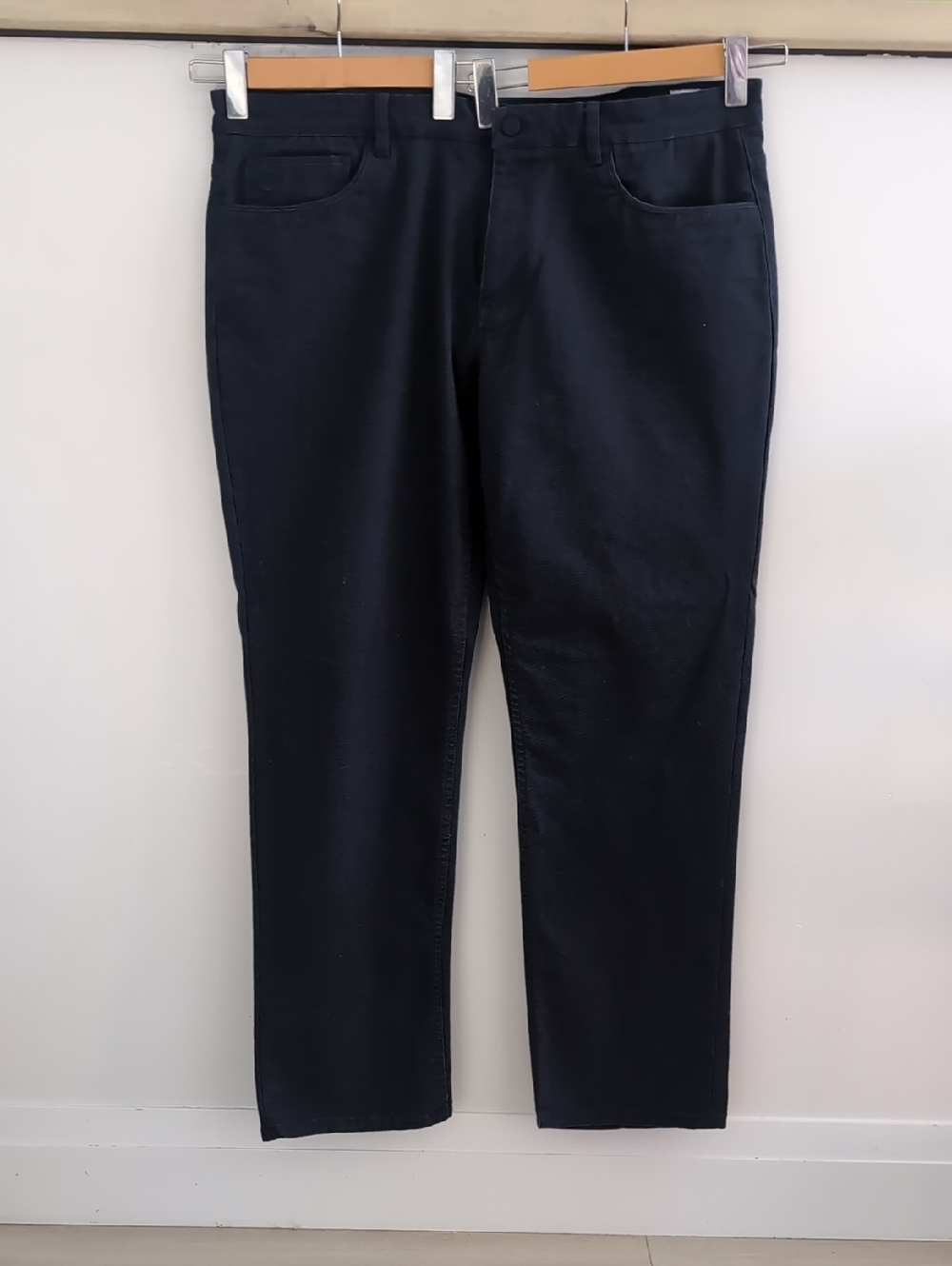 ENGLISH LAUNDRY | Men's Navy Soft Cotton Twill Blend Straight Leg 5-Pocket Jeans